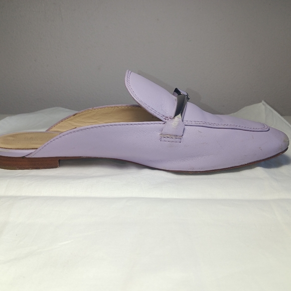 KATE SPADE NY LANA MULES LILAC LEATHER SZ 7.5 - Picture 3 of 16